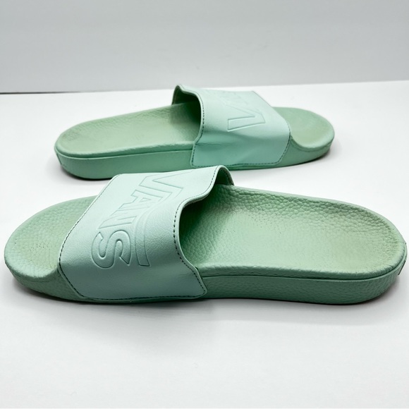 Vans Slip On Mint Green Slides Size 9 Women’s - Picture 10 of 13